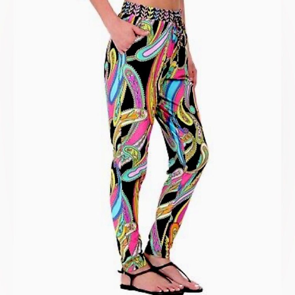 TRINA TURK Multicolor Paisley Pants
